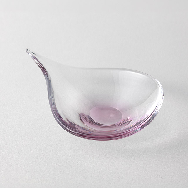 フィオレ ガラスプレート (S) バイオレット