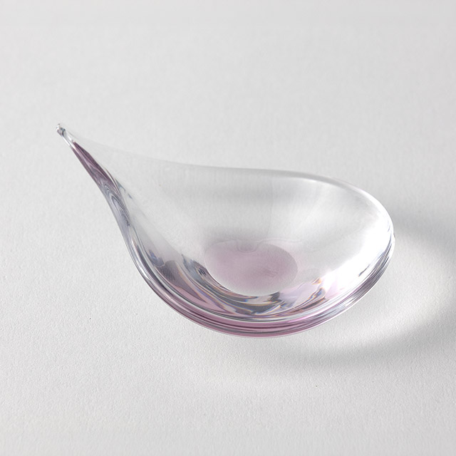 フィオレ ガラスプレート (SS) バイオレット