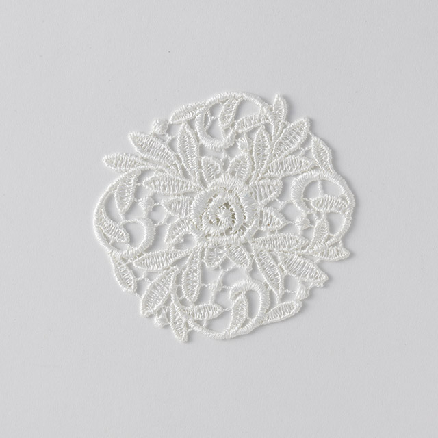 コースター レース 縁なし 10cm