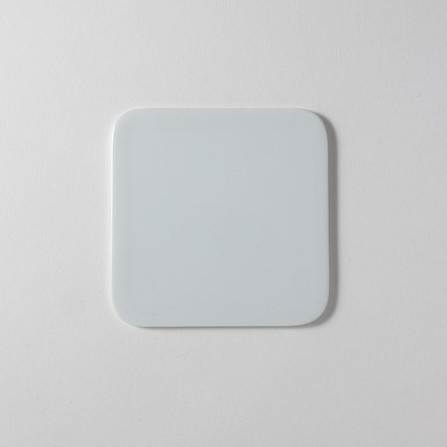白 スクエアフラットプレート 13