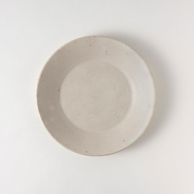 アイボリー丸皿 18c