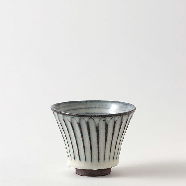 市野太郎 湯呑 白