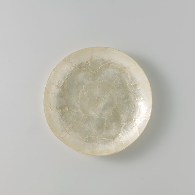 シェル　ベルラ　丸プレート　白　18.5cm