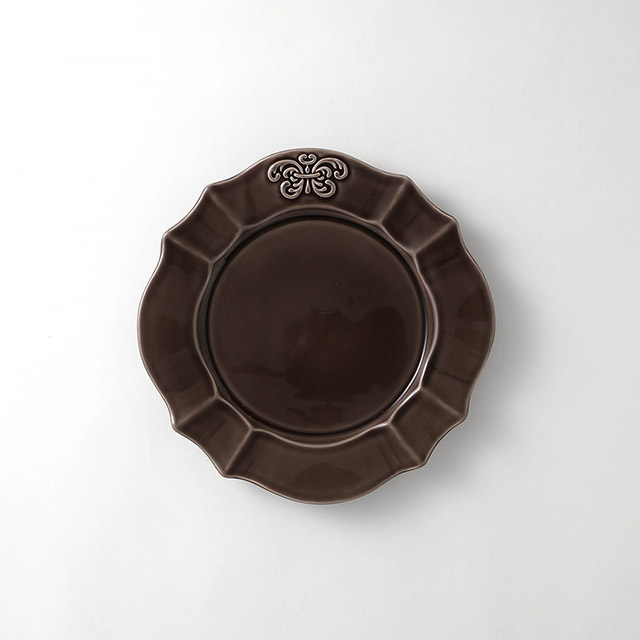 アッシュ丸ディナー皿27cm