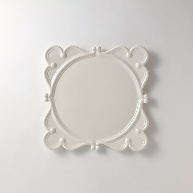 アンテオール　白ディナー皿スクエア25cm