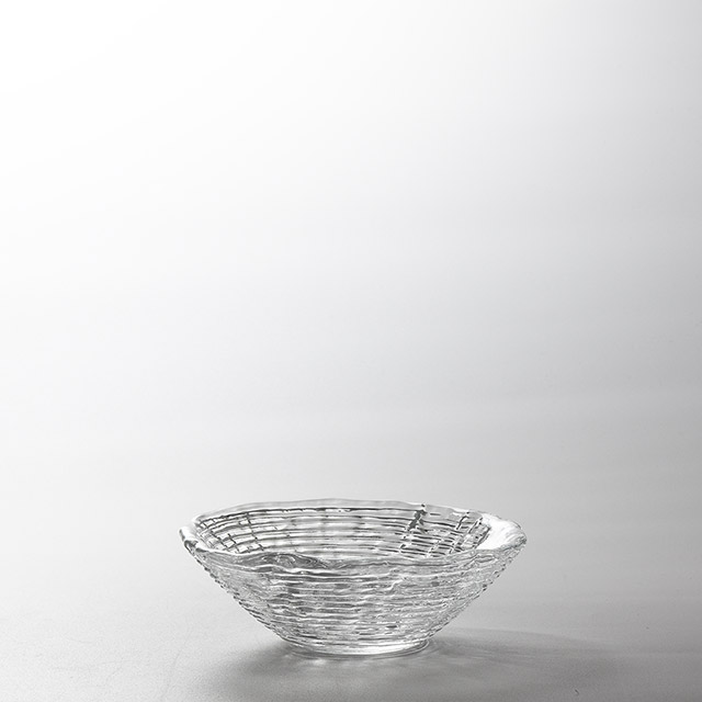 IVV　透明ガラスボール　16cm(渦）