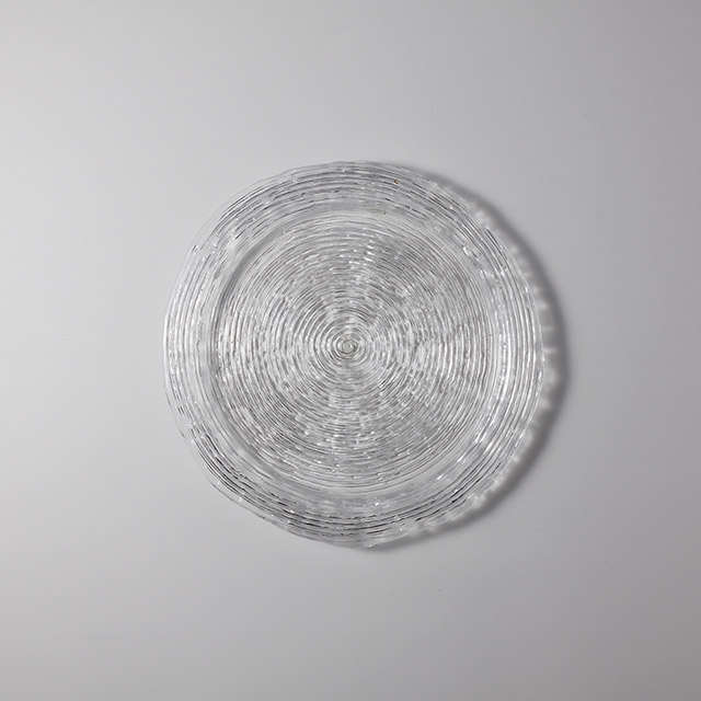IVV　透明ガラス　丸平プレート27c