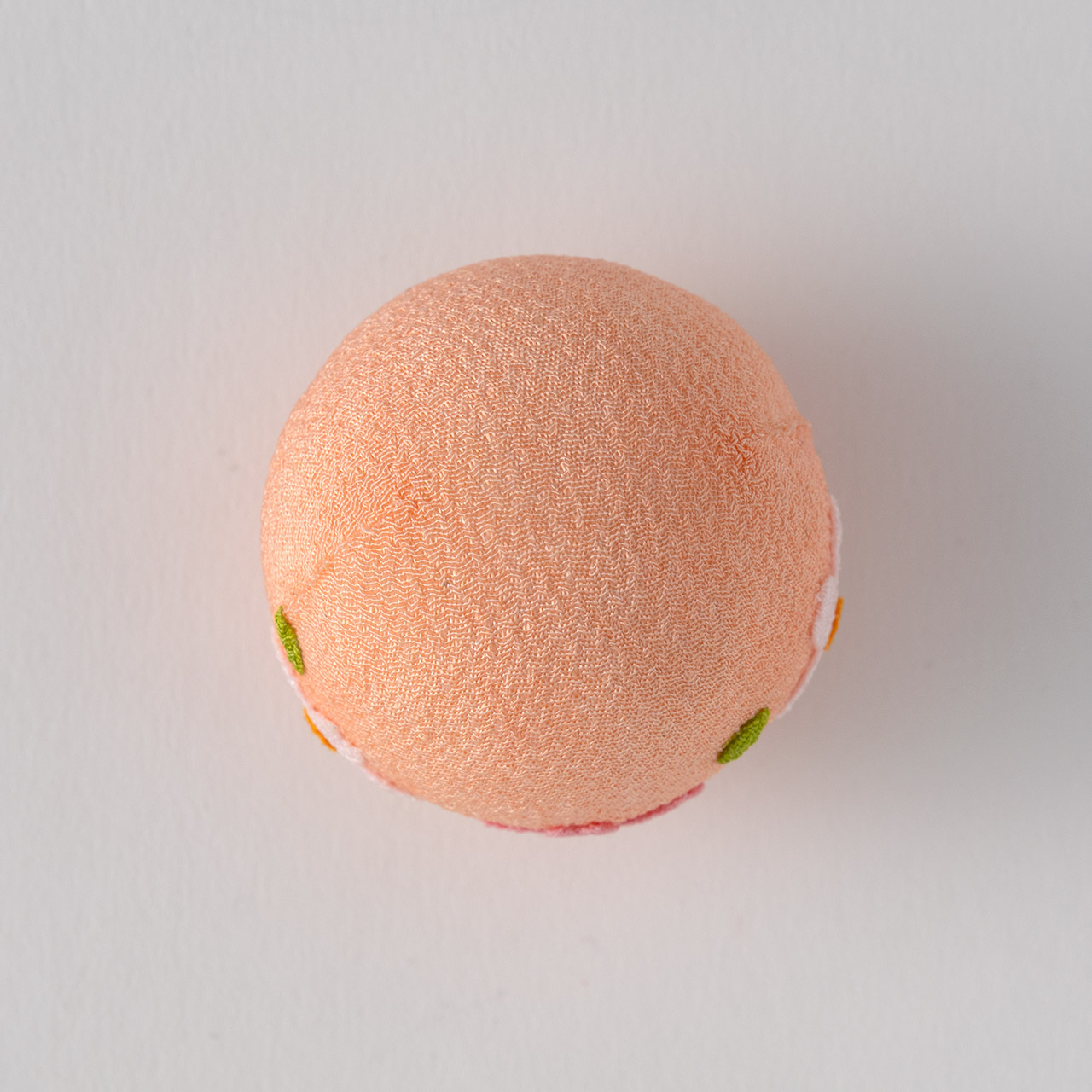 手まり　布　ピンク花