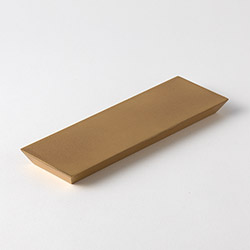 漆　ネロ　長角トレー厚口　21×16　金