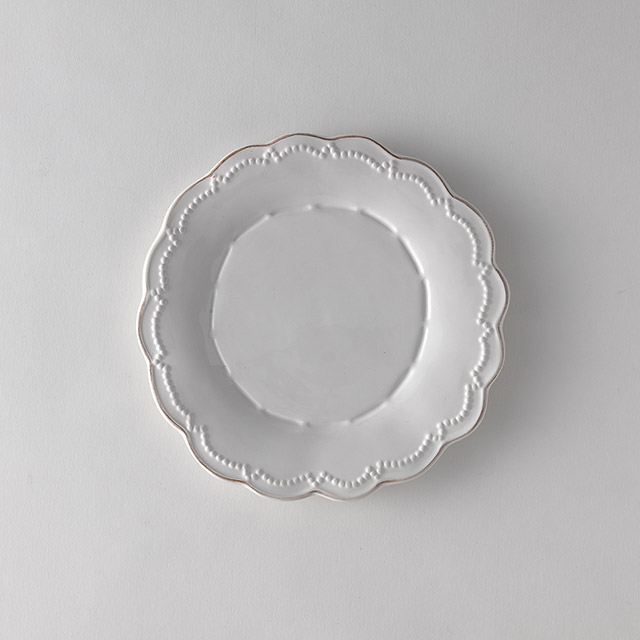 ローレッタ　マーガレットプレート白20.5
