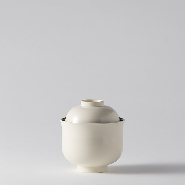 漆器 白蓋付き 小吸い物椀