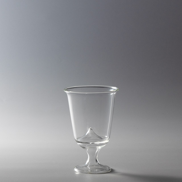 薄グラス 脚付きガラスカップ