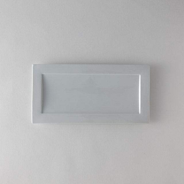 ポンテベッキオ白長角皿　31×15.6