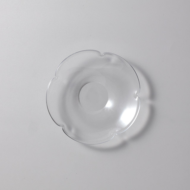 プワプレート(S)ガラスクリア 11.5丸皿