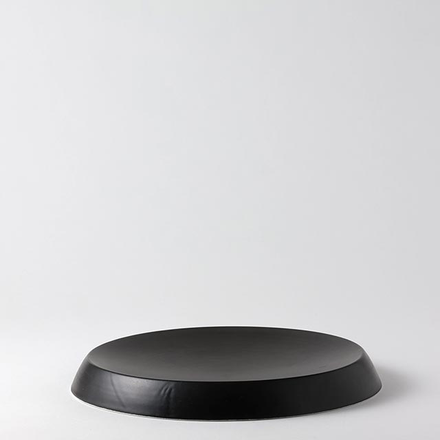 高台丸 23cm　黒