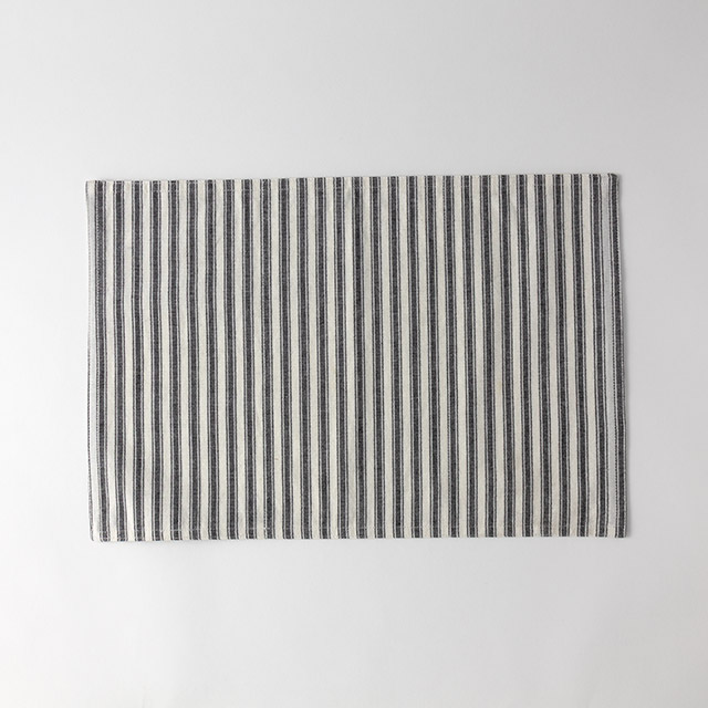 ランチョンマット pb 白/クロストライプst