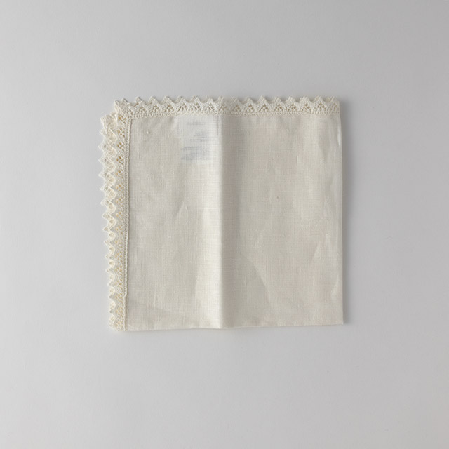 白ナプキン 縁レース villa-ST