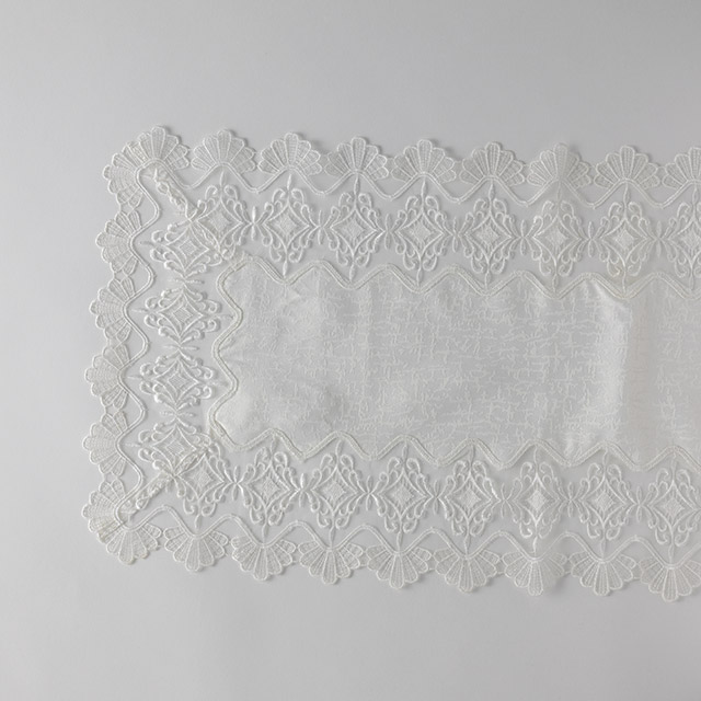 テーブルランナー　オーガンジー　白71×35