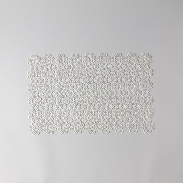 テーブルマット　キュピールレース白44×28.5