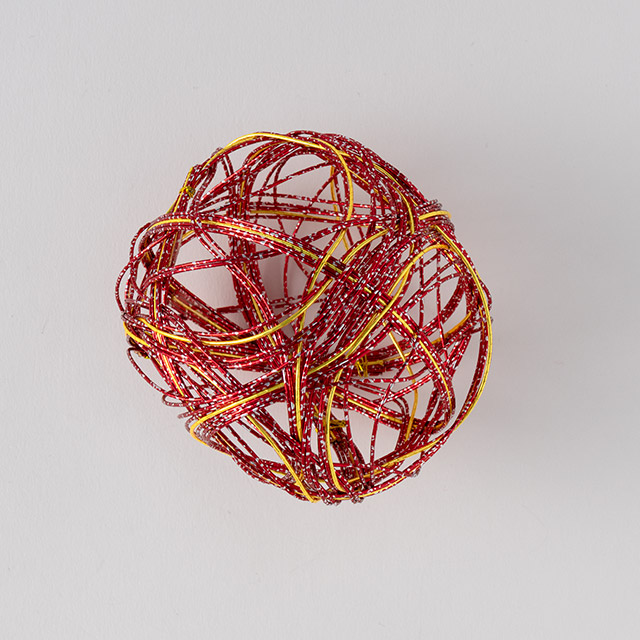 お正月　水引ボール赤　大