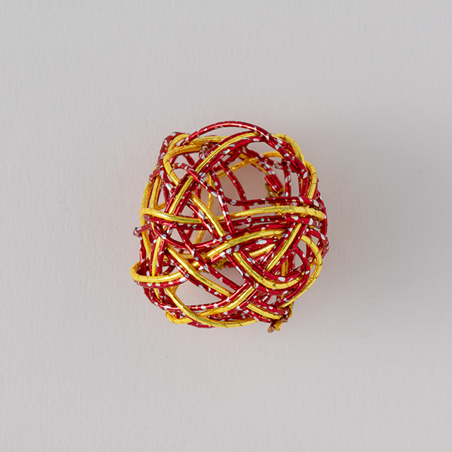 お正月 水引ボール赤 小