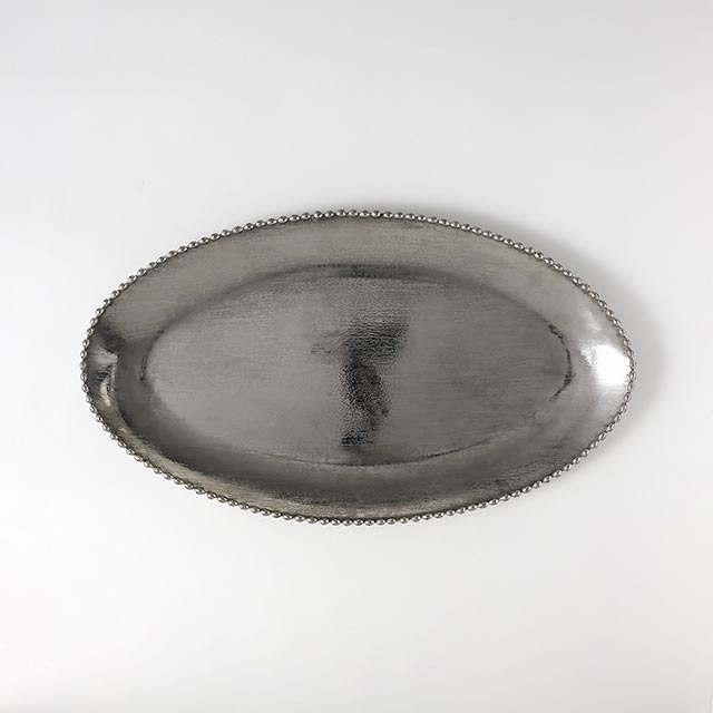 M.Aram メタル楕円プレート　大40×23(ｸﾗｼｯｸ50%｜旧4,620円)