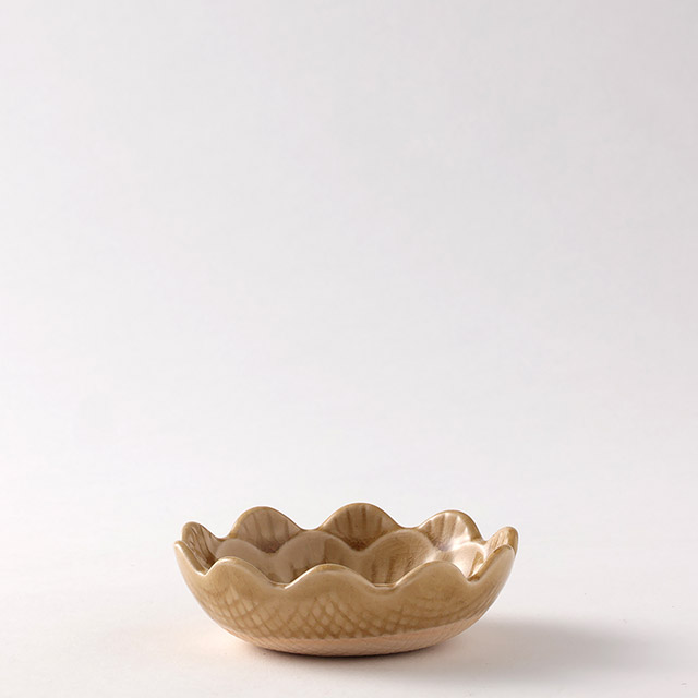 Madu 小鉢 黄土色花 9.5cm