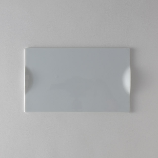 グランス　フラット長皿（白）26×16
