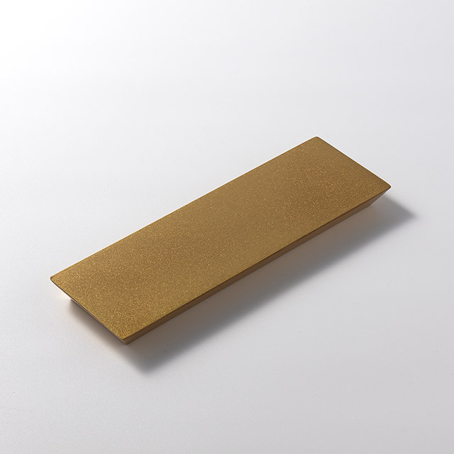 漆 ネロ 長角トレー厚口 21×16 金