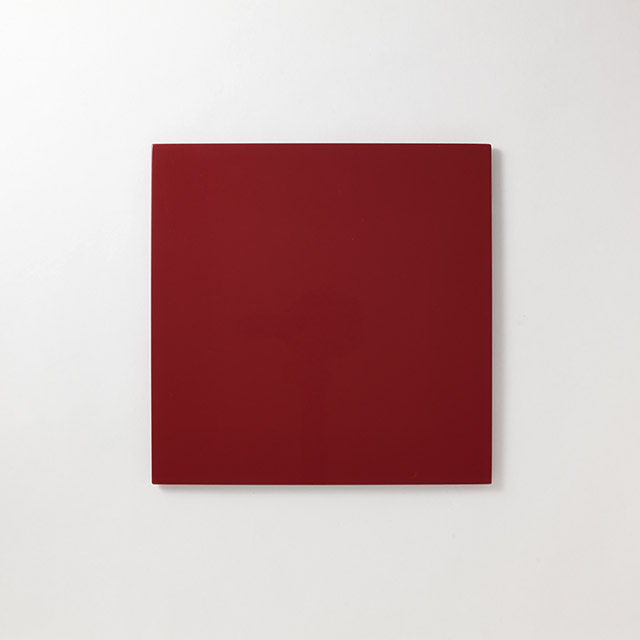 漆　正角プレイスマット　赤　30cm
