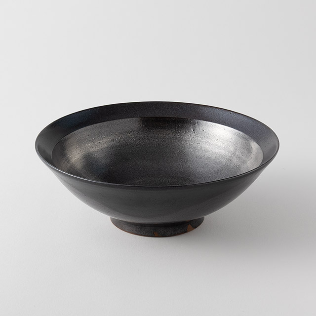 手島英則 銀彩深鉢21cm