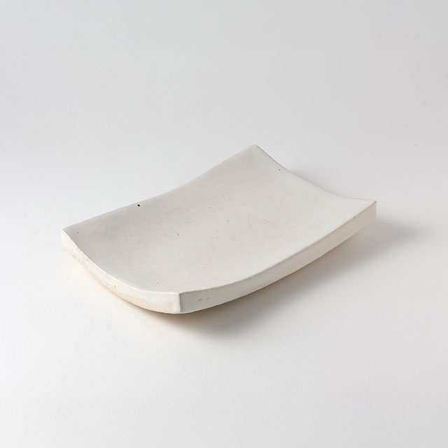 和)長皿オフホワイト 26×17