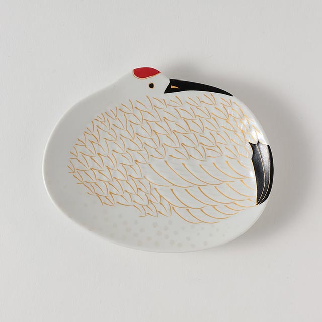 祝）錦ツル様　小　手描き　有田焼