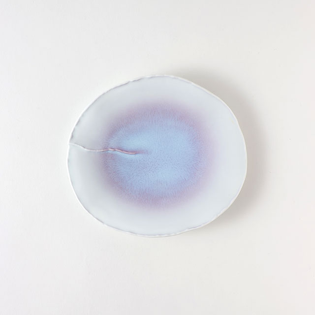 紫結晶柚継　銘々皿　有田焼