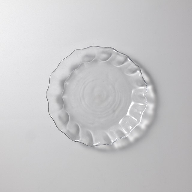 ガラスプレート　ハンナウェイビー　19cm