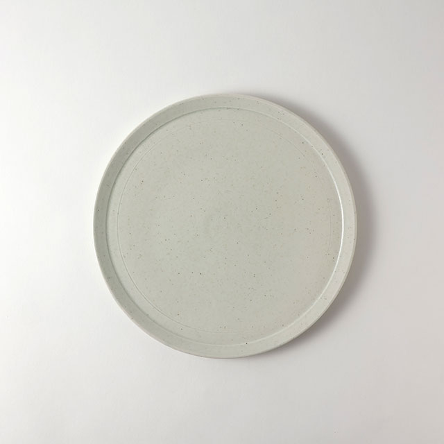 YM 平丸皿 うぐいす色 25cm