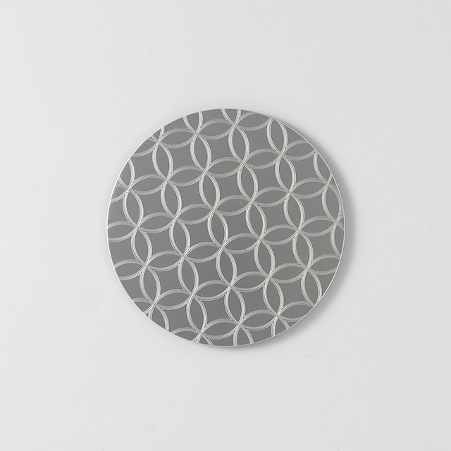 サイネージ 丸銘々皿 銀 11.5cm