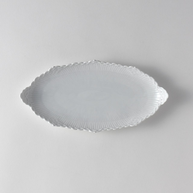 ロイヤルコペンハーゲン ホワイトフルーテッド ハーフレース ピックルディッシュ