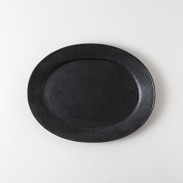 煌陶窯　楕円皿　20.5×16