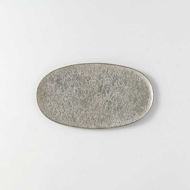 能作 錫 小長皿 氷割