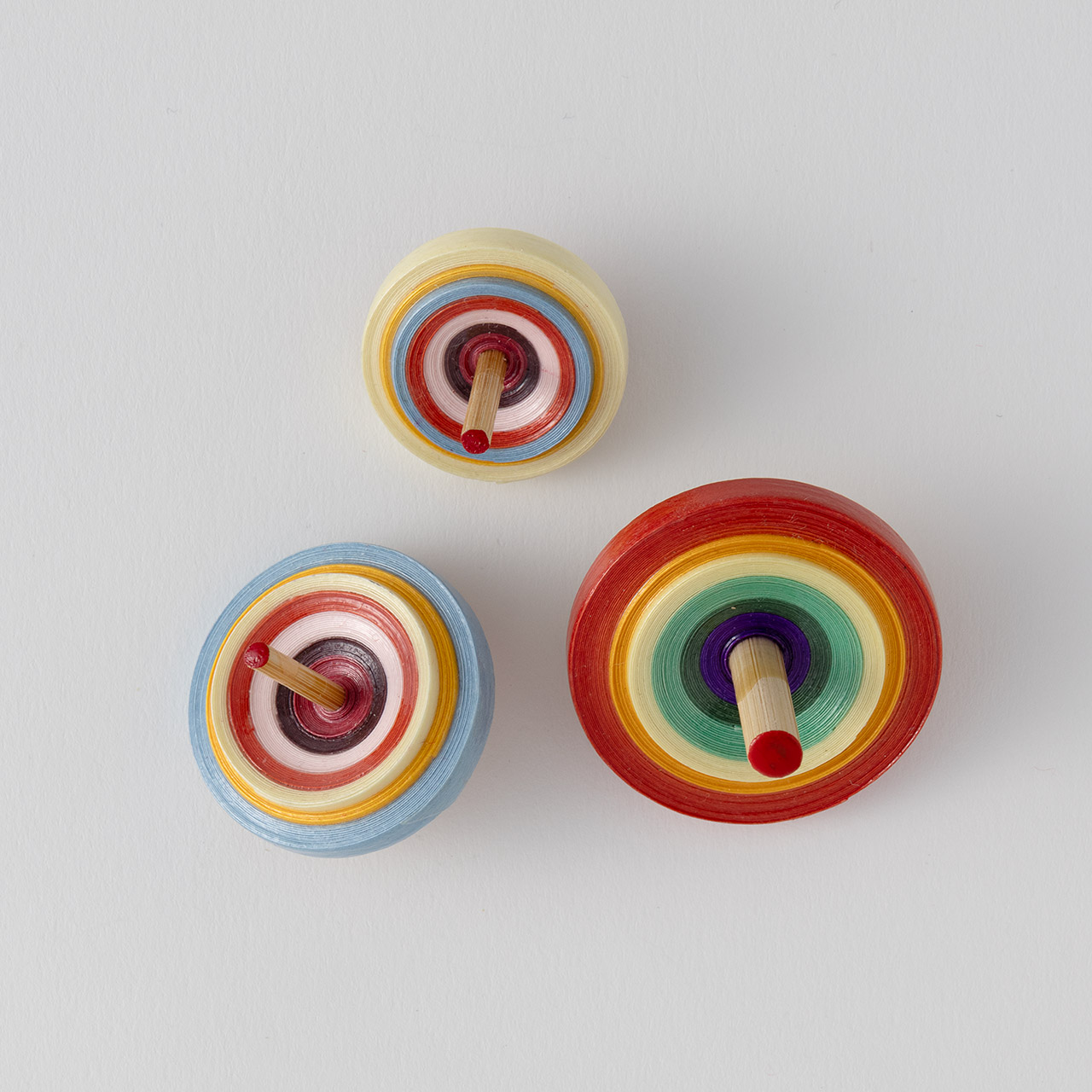 京独楽　ブルー・エンジ・黄　３ヶセット