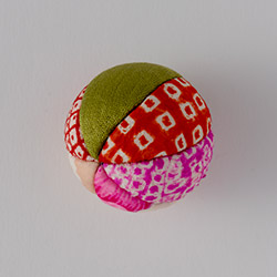 手まり　布花模様　3.5cm　小