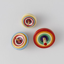 京独楽　ブルー・エンジ・黄　３ヶセット