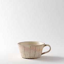 古谷浩一　ベージュ　スープカップ