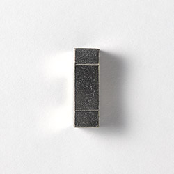 箸置　ピューター角窓