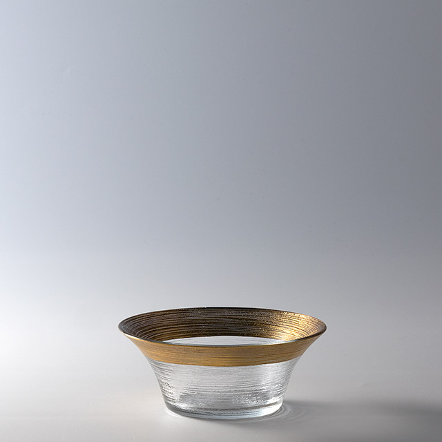 シャンテ　ガラス金ラインボール　13cm