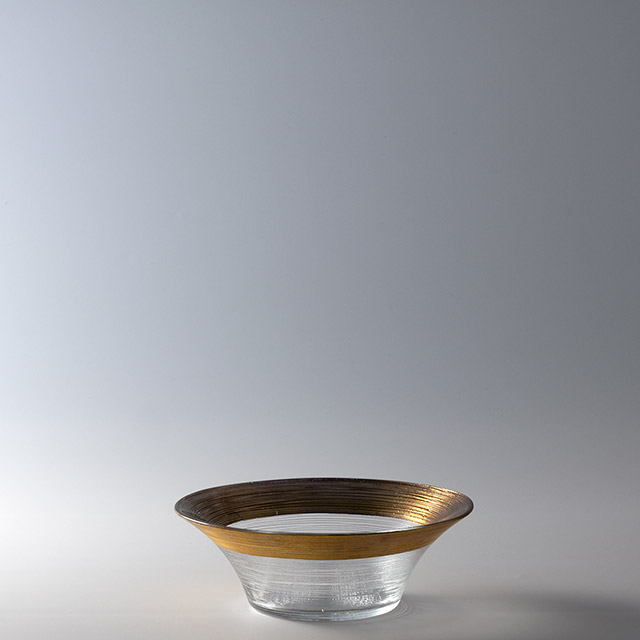 シャンテ ガラス金ラインボール 16cm