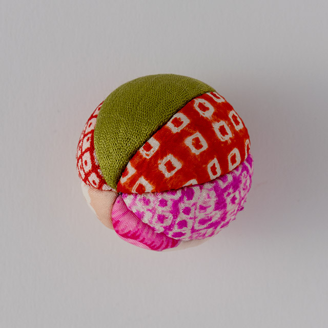 手まり　布花模様　3.5cm　小