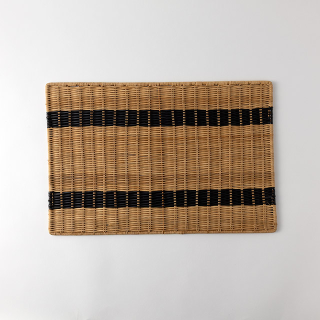 バンブートレー　２本黒ライン