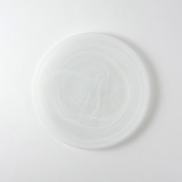 MANA　フロストホワイトガラスプレート　21.5